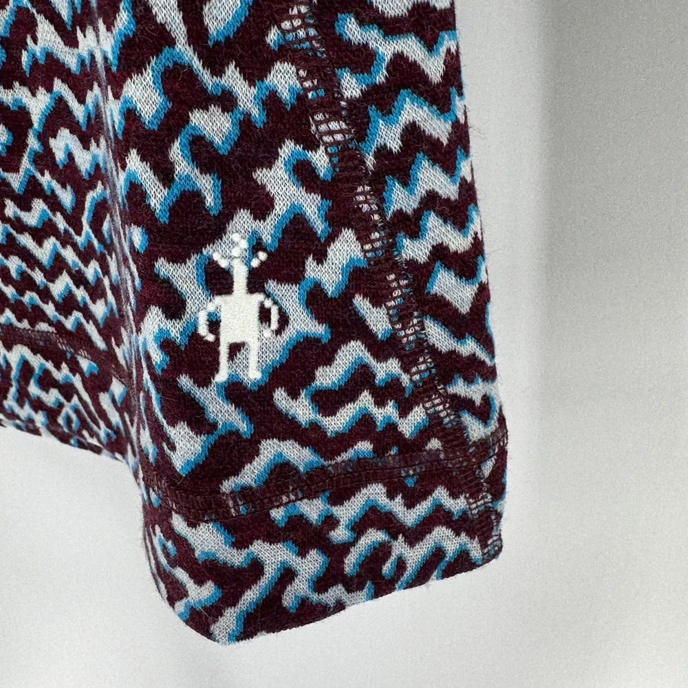 NEW Smartwool Classic Thermal Merino Base Layer Top Women's XS Purple Iris Retro - Picture 13 of 16